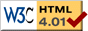 W3C HTML 4.01 Validated